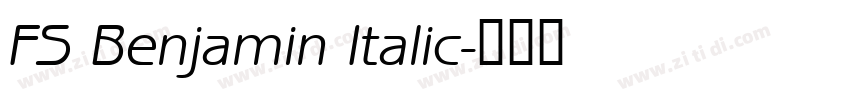 FS Benjamin Italic字体转换 FS Benjamin Italic字体转换